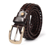 Men’s Braided Leather Belt – Genuine Leather, Adjustable, Stylish & Durable - FANTASTIX