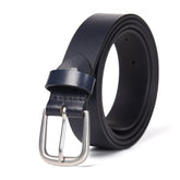 Women’s Blue Leather Belt – Classic & Versatile Dress Belt - 30mm - FANTASTIX