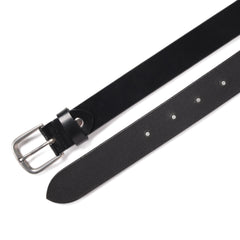 Women’s Black Leather Belt – Classic & Versatile Dress Belt - 30mm - FANTASTIX